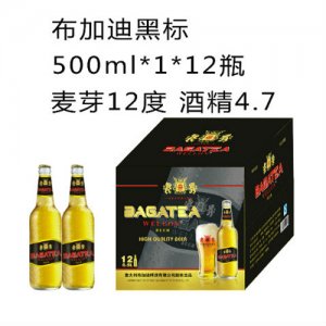 布加迪夜場啤酒黑標(biāo)500ml1×12