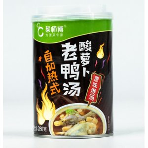 自加熱式酸蘿卜老鴨湯