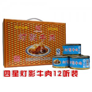 達州四星燈影牛肉12聽裝
