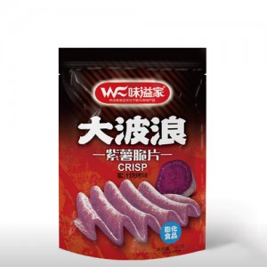 味溢家大波浪紫薯脆片蜜汁燒烤味40克