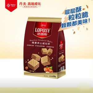 丹夫新品諾普斯夾心威化100g