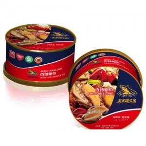 多多罐頭魚(yú)160g香辣鮑魚(yú)