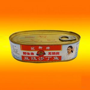 冠御227g豆豉馬口鐵豆鼓沙丁魚(yú)