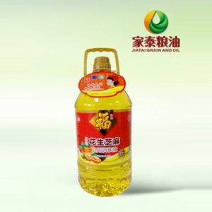 家泰糧油福東鼎壓榨花生芝麻調(diào)和油5L