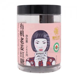 糖房大院有機(jī)老姜紅糖罐裝268g