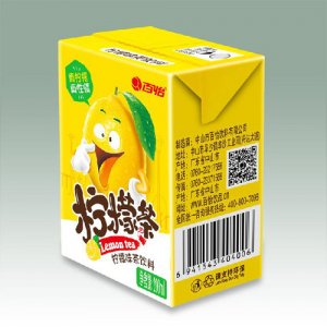 百怡檸檬茶飲料盒裝