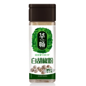 華暢白胡椒粉（玻璃瓶）35g