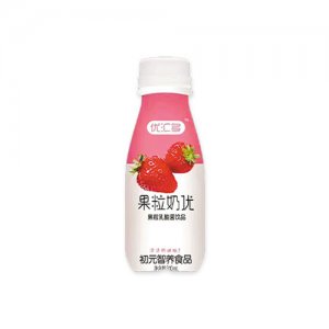 優(yōu)匯多草莓味果粒乳酸菌飲品310ml