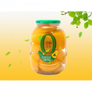 山水莊園黃桃罐頭720克12瓶箱