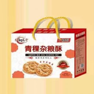 京福青稞雜糧餅110g盒手提裝