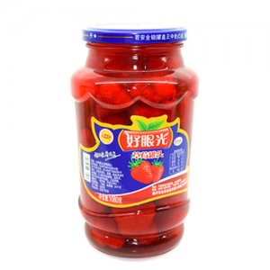 好眼光草莓罐頭1080克
