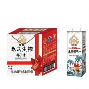 喜之源椰素泰式生榨椰子汁1L6瓶