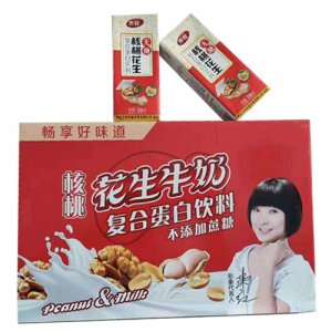 貴程核桃花生牛奶復(fù)合蛋白飲料禮盒裝