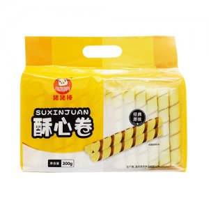 豬豬棒酥心卷蛋卷原味300g休閑食品