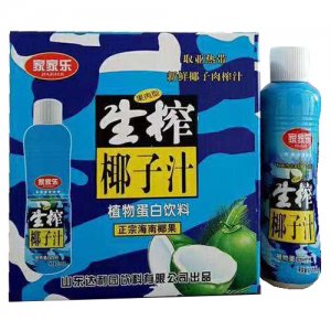 家家樂生榨椰子汁植物蛋白飲料箱裝