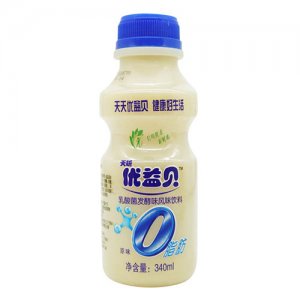 優(yōu)益貝乳酸菌飲料原味340ml