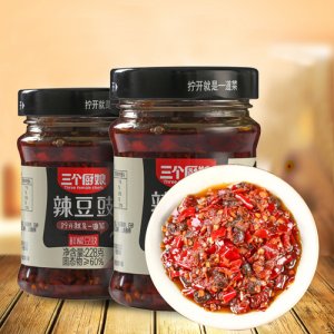 三個(gè)廚娘辣豆豉辣醬