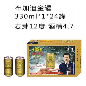 布加迪金罐啤酒330mlx24瓶