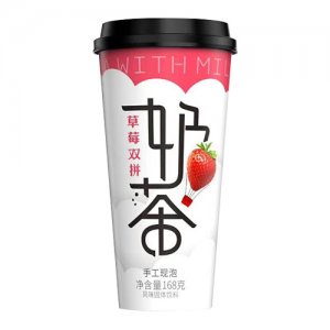果分貝草莓雙拼奶茶168g