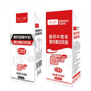 眾口妙高鈣堅(jiān)果牛奶250ml