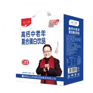 眾口妙高鈣中老年復(fù)合蛋白飲品250mlx12盒
