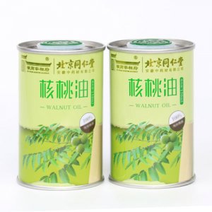 同仁堂核桃油正面150mlx2罐