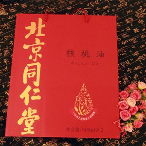 同仁堂核桃油500mlx2瓶
