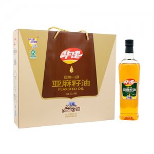 華建誠(chéng)鑫 壓榨亞麻籽油1Lx4瓶