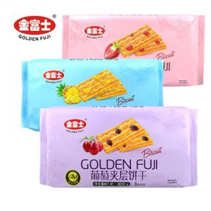 金富士80克夾層餅干