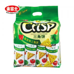 金富士蔬菜三角餅干350g