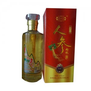 狼人谷東北蒙人參枸杞酒瓶裝