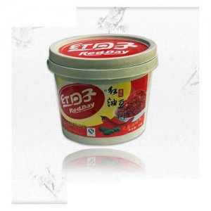 紅日子圓桶裝豆瓣醬盒裝