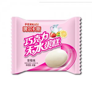 啤爾卡斯巧克力無(wú)水蛋糕草莓味