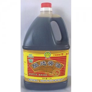 三富原味釀造醬油1.75L桶裝老標