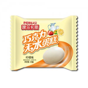 啤爾卡斯巧克力無(wú)水蛋糕檸檬味