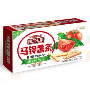 啤爾卡斯90g盒裝馬鈴薯條番茄味