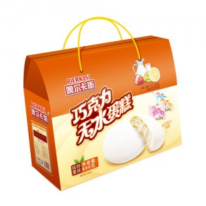 啤爾卡斯巧克力無(wú)水蛋糕手提箱800g