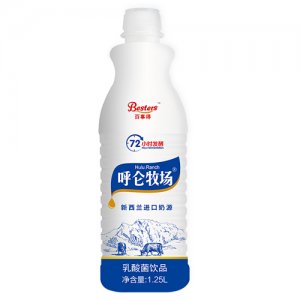 百事得1.25L呼侖牧場(chǎng)乳酸菌飲品