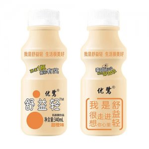 優(yōu)鷺舒益輕乳酸菌飲品甜橙味340ml