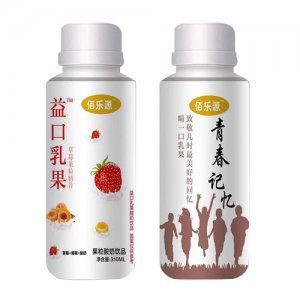 佰樂(lè)源益口乳果酸奶飲品草莓+椰果310ml