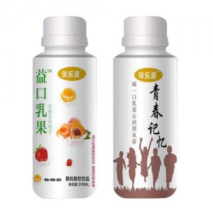 佰樂(lè)源益口乳果酸奶飲品黃桃+椰果310ml