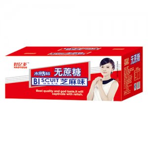 好億多木糖醇無蔗糖芝麻味餅干箱裝