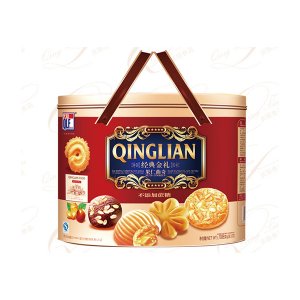 慶聯(lián)多元糖醇果仁曲奇餅干禮盒裝