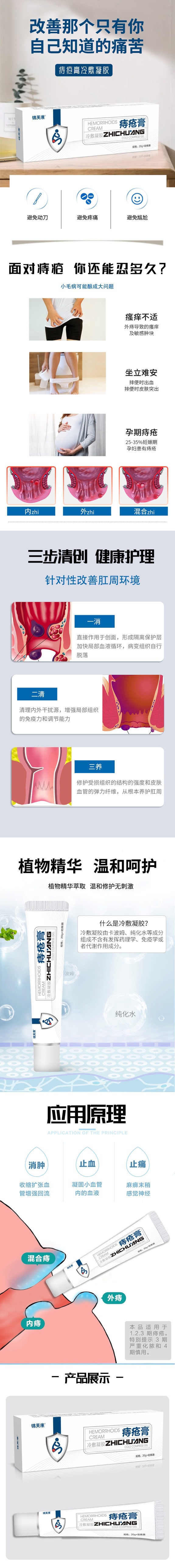 痔瘡膏消肉球痔瘡凝膠內(nèi)外混庤斷痔膏栓肛門瘙癢苗方專業(yè)貼牌定制