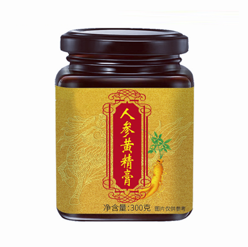 直銷(xiāo) 黃精人參阿膠膏生產(chǎn)廠家瓶裝300克山楂雞內(nèi)金六物膏方代加工.jpg