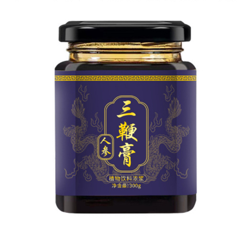 300g人參三鞭膏植物飲料濃漿代加工 烏雞白鳳膏滋貼牌生產(chǎn)廠家.jpg