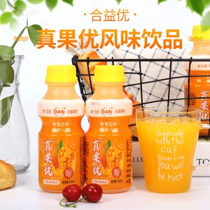 合益優(yōu)真果優(yōu)芒果風味果汁飲料340mlx12瓶貼牌定制代加工
