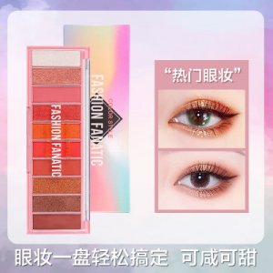 COLOR STYLE美妝啞光亮光易上色不暈染防水十色眼影盤貼牌OEM/ODM