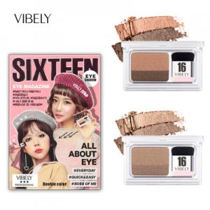VIBELY雙色雙層16懶人眼影OEM/ODM代加工