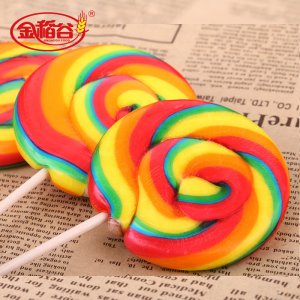 金稻谷散裝50克五彩波板糖貼牌OEM/ODM